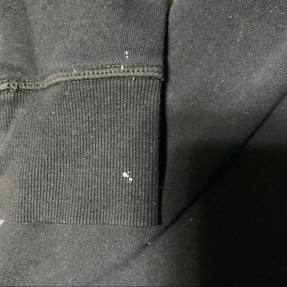 Tommy Hilfiger black sweatshirt men’s large FLAW - Picture 2 of 10